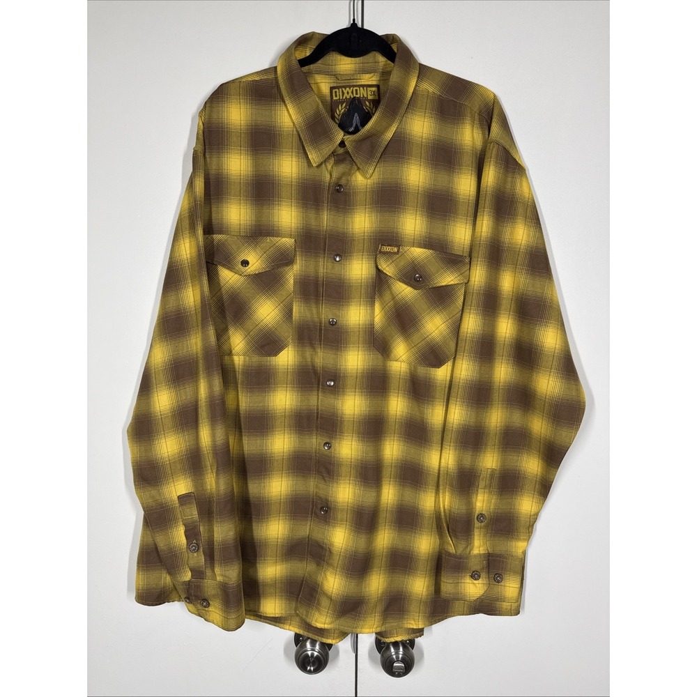 Dixxon Flannel Co Shirt Men's 3X Plaid " The Friar" Pearl Snap Long Sleeve